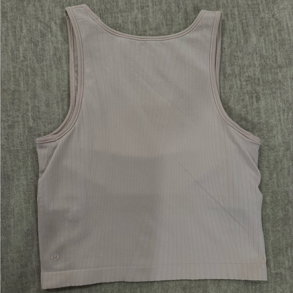 Women's Pink Ribbed Tank Top